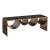 Reed Rectangular Glass/Steel Coffee Table