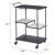Constanza Glass/Marble/Steel Bar Cart
