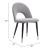 Menlo Velvet/Steel Dining Chair