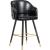 Barbosa Faux Leather Counter Stool with Espresso Wood Legs