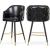 Barbosa Faux Leather Counter Stool with Espresso Wood Legs
