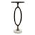 Bonita Aluminum/Marble Accent Table