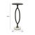 Bonita Aluminum/Marble Accent Table