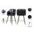 Barbosa Faux Leather Counter Stool with Espresso Wood Legs