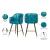 Barbosa Faux Leather Counter Stool with Espresso Wood Legs
