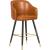 Barbosa Faux Leather Counter Stool with Espresso Wood Legs
