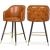 Barbosa Faux Leather Counter Stool with Espresso Wood Legs