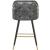 Barbosa Faux Leather Counter Stool with Espresso Wood Legs