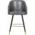 Barbosa Faux Leather Counter Stool with Espresso Wood Legs