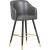 Barbosa Faux Leather Counter Stool with Espresso Wood Legs