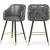 Barbosa Faux Leather Counter Stool with Espresso Wood Legs