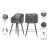Barbosa Faux Leather Counter Stool with Espresso Wood Legs