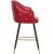 Barbosa Faux Leather Counter Stool with Espresso Wood Legs