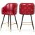 Barbosa Faux Leather Counter Stool with Espresso Wood Legs