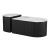 Ormara Marble/Wood Coffee Table Set