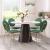 Jorf Round Faux Terrazzo/Steel Dining Table