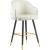 Barbosa Faux Leather Counter Stool with Espresso Wood Legs