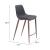 Magnus Faux Leather/Steel Counter Stool