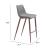Magnus Faux Leather/Steel Barstool