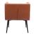 Horbat Faux Leather/Steel Dining Chair