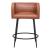 Horbat Faux Leather/Steel Counter Stool