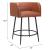 Horbat Faux Leather/Steel Counter Stool
