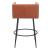 Horbat Faux Leather/Steel Barstool