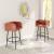 Horbat Faux Leather/Steel Barstool