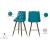 Portnoy Faux Leather Stool with Espresso Wood Legs, Gold Footrest & Gold Tips