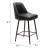 Keppel Faux Leather/Steel Swivel Counter Stool
