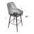 Keppel Faux Leather/Steel Swivel Barstool