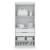 Mulberry Open 1 Sectional Armoire Wardrobe Closet w/2 Drawers 