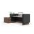 Narbutas Reception Unit w/PET Felt Front & Side Storage Cabinet (without desk)