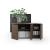 Narbutas Reception Unit w/PET Felt Front & Side Storage Cabinet (without desk)