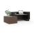 Narbutas Reception Unit w/PET Felt Front & Side Storage Cabinet