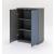 Color Office Storage Cabinet w/2 Lockable Doors