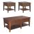 Lake House Rectangular Wood Cocktail Set w/2 Drawers