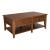 Lake House Rectangular Wood Cocktail Set w/2 Drawers