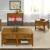 Lake House Rectangular Wood Cocktail Set w/2 Drawers