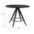 Dinos Round MDF/Steel Dining Table