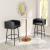Horbat Faux Leather/Steel Barstool
