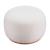 Amber Oval Polyester Ottoman