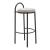 Sisal Chenille/Steel Barstool
