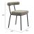 Kede Chenille/Steel Dining Chair