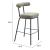 Kede Chenille/Steel Barstool