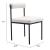 Livorno Polyester/Steel Dining Chair