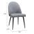 Silloth Faux Leather/Steel Armless Dining Chair