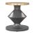 Litar Round Iron/Faux Terrazzo Side Table
