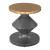 Litar Round Iron/Faux Terrazzo Side Table