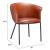 Garston Faux Leather/Steel Dining Chair